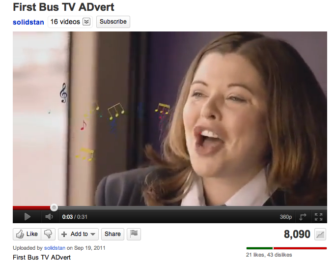 Singing First Bus driver