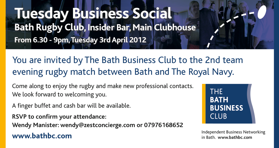 Networking evening hosted by Bath Business Club members